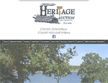 Tablet Screenshot of heritageauctionre.com